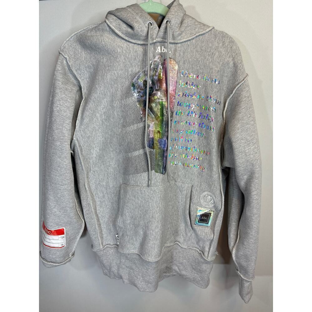 Advisory Board Crystals Planet‎ Saving 2 Gray Cotton Pullover Hoodie Large RARE!